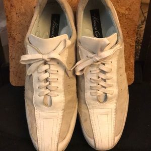 Leather and suede casual Kenneth Cole shoes.
